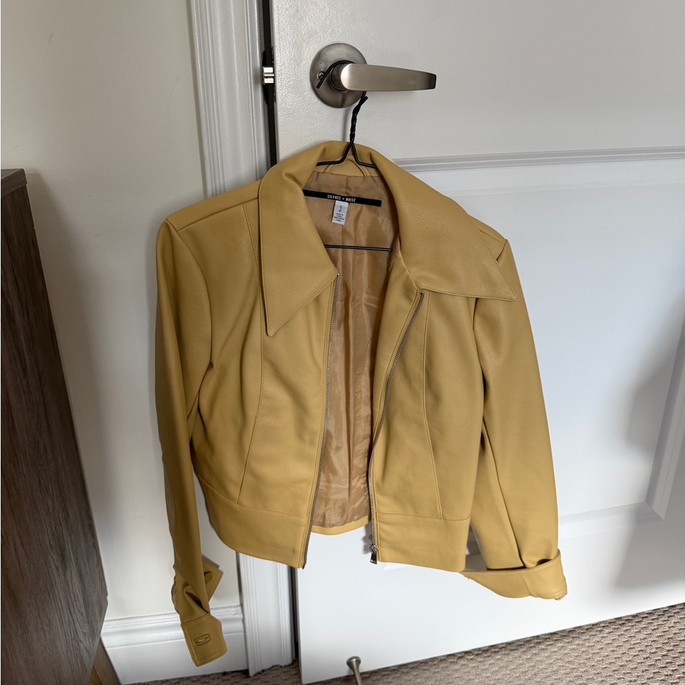 Butter Yellow Vegan Collared Jacket